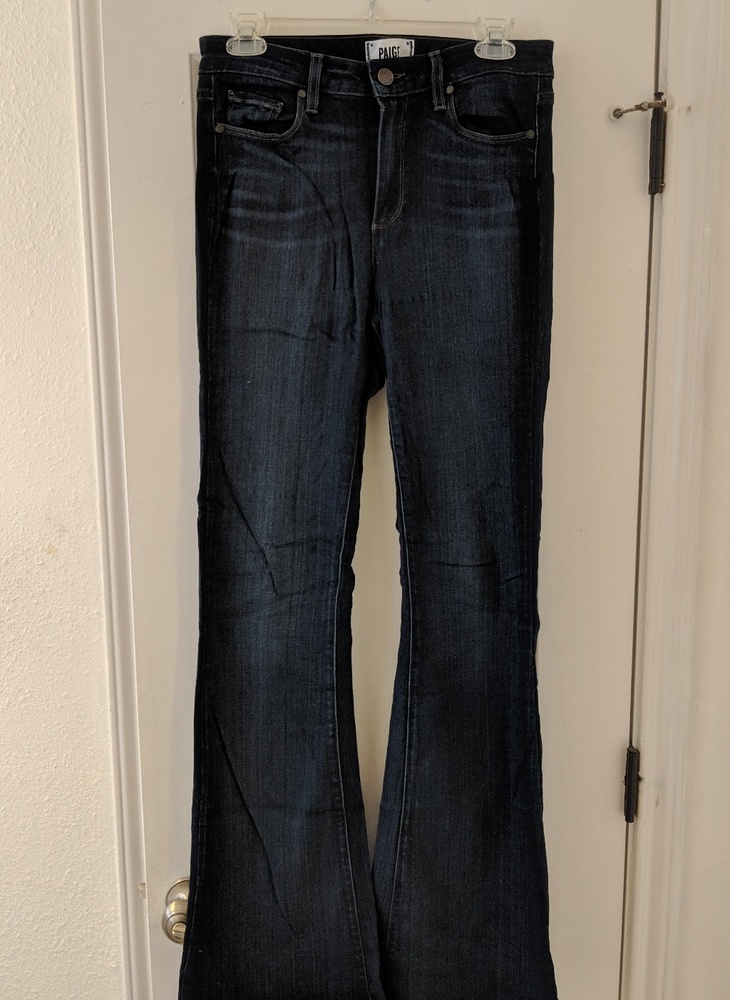 Paige dark flare jeans